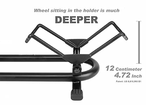 BikeHand Bicycle Floor Parking Rack Stand for Mountain MTB & Road Bikes - Fat Bike Variation 1