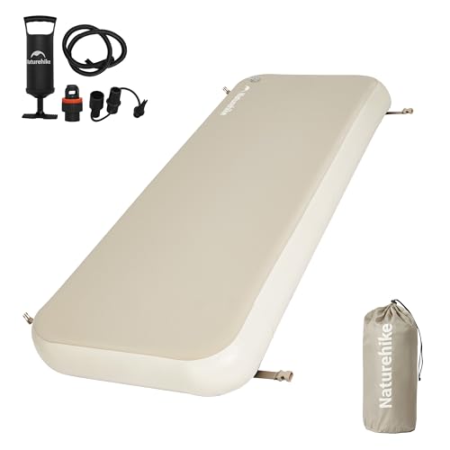 Naturehike Drop Stitch Single Sleeping Pad with Floor Pump - Brown