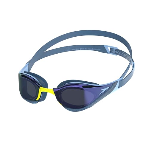 Speedo Unisex Mirrored Fastskin Pure Focus Swim Goggles - Adult Racing