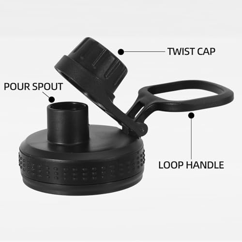 Leak-Proof Water Bottle Spout Lid Replacement for Thermoflask 12oz-64oz