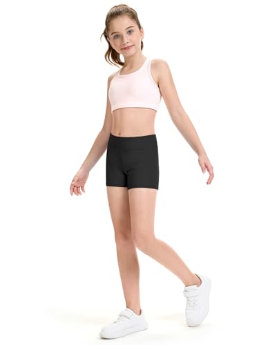 Girls Athletic Shorts 3-Pack for Kids 11-12 Years Black Gymnastics Cheer Sportswear Variation of This Listing