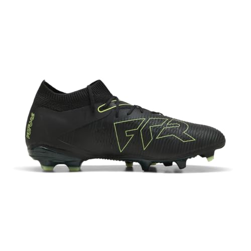Soccer Cleats for Men Future 8 Match Firm Ground Artificial Turf - Black / Fizz Light / Green, Size 11