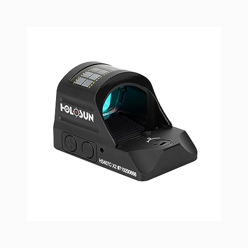 Holosun HS407C X2 - 2 MOA Dot, Red, Open Reflex Pistol Sight