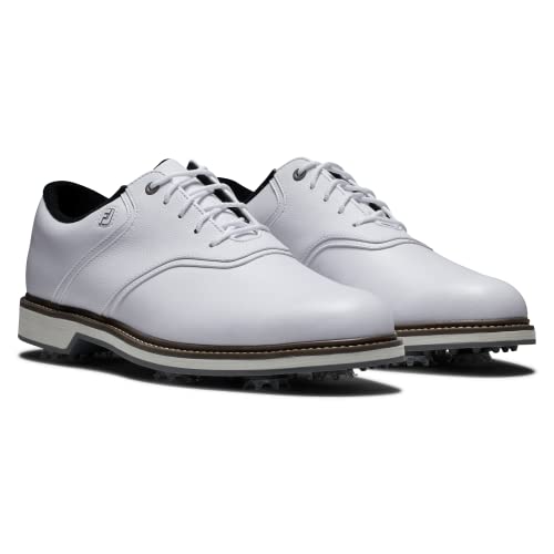 FootJoy Men's FJ Originals Golf Shoes - White/White, Size 9