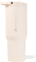 HydroJug Sport - 32oz Stainless Steel Tumbler with Straw | Vacuum Insulated & Leakproof, Cream
