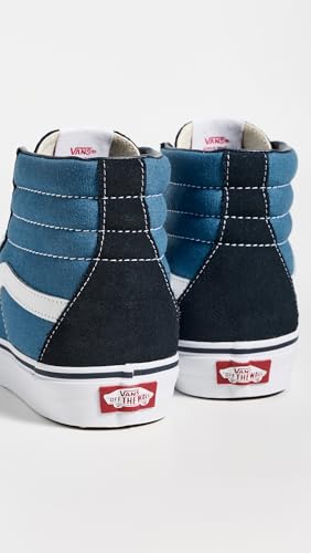 Vans Unisex UA Sk8-Hi Top Sneakers Navy White 13.5 Women / 12 Men