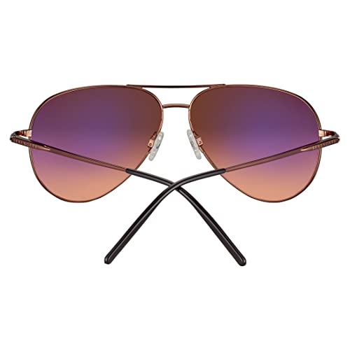 Serengeti Aviator Sunglasses Men Women Medium Henna Brown - Sport Driver Eyewear
