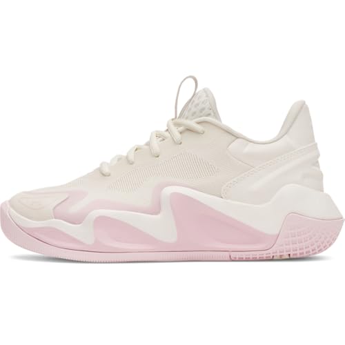 Under Armour Ace Low 2 Volleyball Shoes - Stone/Prime Pink, Athletic Footwear