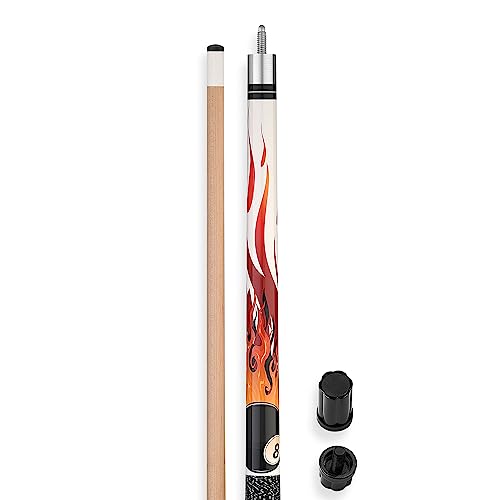 Complete Pool Cue Set 58 Inch Canadian Maple Billiard Cue with Case & Accessories