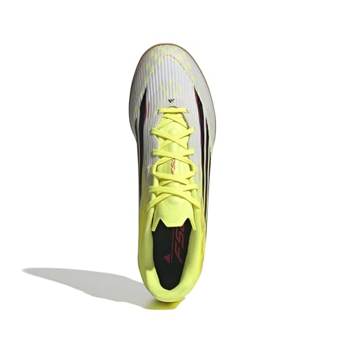 adidas Men's F50 League Indoor Soccer Shoes - Team Solar Yellow/Black/Lucid Red, Size 7.5 Men / 8.5 Women