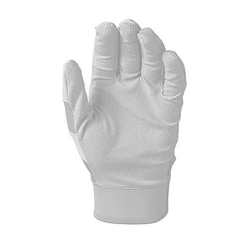 EvoShield SRZ-1 Adult Batting Gloves - Large White Baseball & Softball