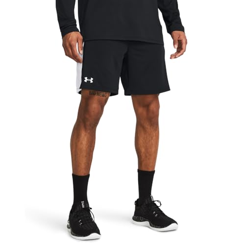 Under Armour Men's Train Stretch 2.0 Shorts XL Black White Performance Activewear