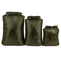 AquaQuest Rogue Waterproof Dry Bag Set 10L, 20L & 30L - Olive Drab, Roll Top