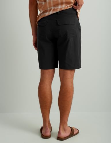 HUK Men's 10.5-Inch Quick-Drying Fishing Shorts Large Black