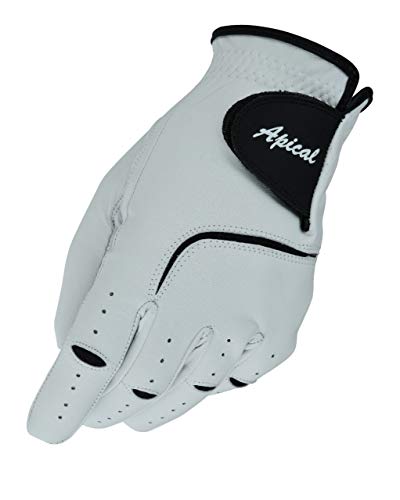Men's Cabretta Leather Golf Gloves 3 Pack - Medium, Left Hand, Breathable All Weather Fit
