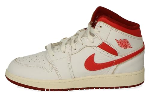 Nike Tanjun Big Kids Sneakers 7 Sail White Lobster Dune Red