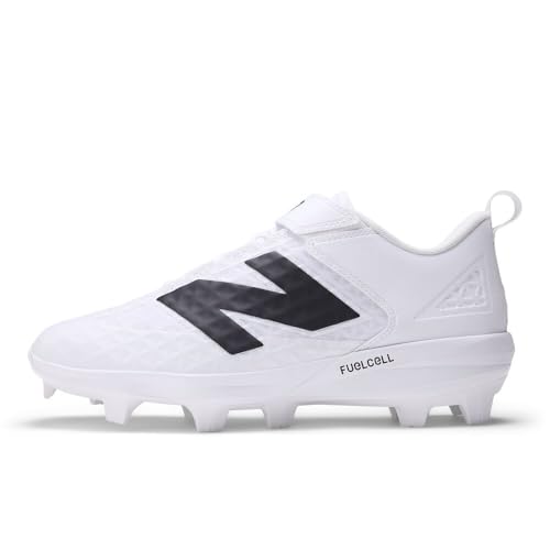 New Balance FuelCell 4040 V8 Molded Baseball Cleats - White / White, Men's Sports Shoes