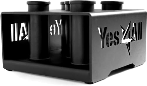 Black Vertical Barbell & Dumbbell Storage Rack for Home Gym - 2-Inch Olympic & Curl Bars