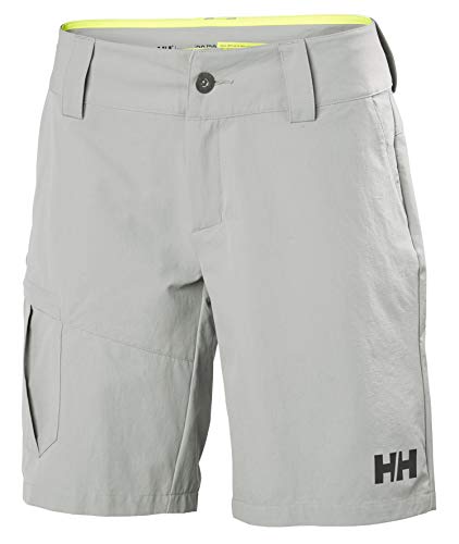 Helly Hansen Women's QD Cargo Shorts Grey Fog 32" Quick-Dry UV-Protection