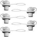 Inflatable Kayak Plug Replacement 5PCS White 20mm Threaded Boat Valve