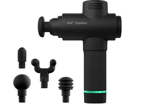 Hyperice Hypervolt 2 Handheld Percussion Massage Gun Set with 5 Attachments - Deep Muscle Therapy, Black