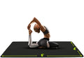 Extra Large Yoga Mat 6'x4' Thick Exercise Mat for Home Workout - Black, 1/4 Inch