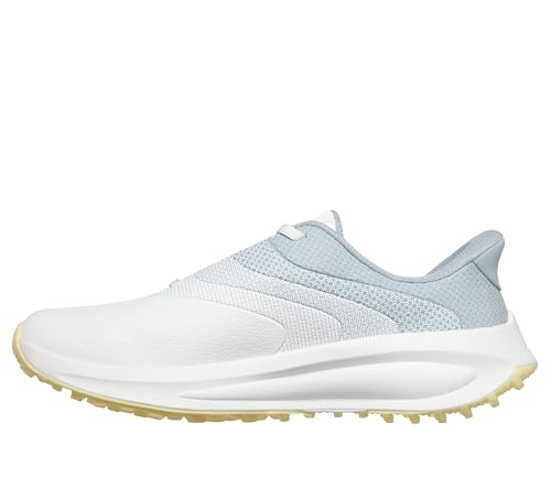 Skechers Women's Flow SI Slip-In Golf Shoes - White Light Blue 7.5