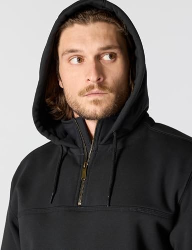 Carhartt Men's Paxton 1/4-Zip Sweatshirt - Large Black Workwear