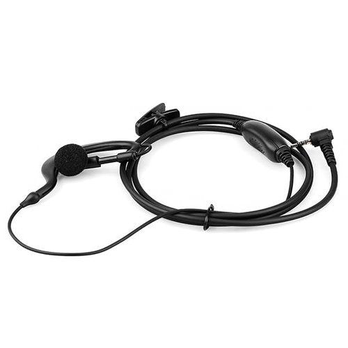Retevis RT20 2 Way Radio Earpiece 1 Pin 2.5mm with Speaker Mic, Compatible RT20 Walkie Talkies, C Shape Earhook Lightweight Walkie Talkie Earpiece with PTT and Clip(3 Pack)