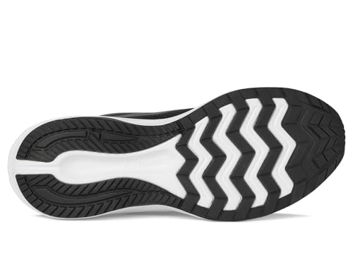 Men's Saucony Cohesion 17 Running Shoes - Black and White, Size 11