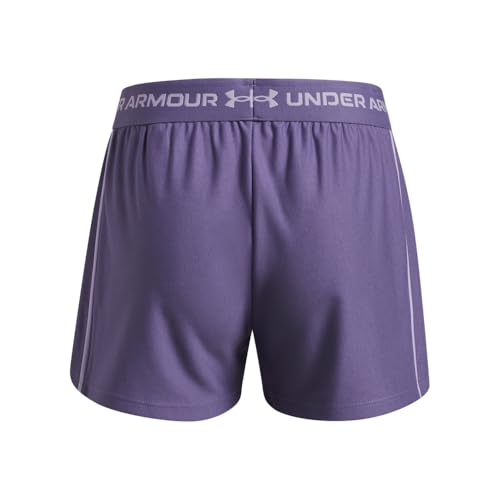 Kids Tech Play Up Logo Shorts - Large Purple Luxe