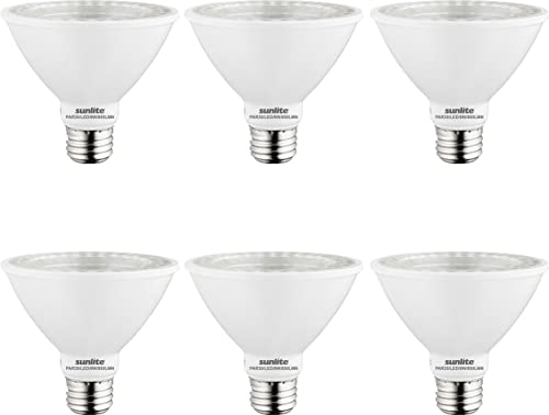 Sunlite LED PAR30 Flood Light Bulb 9W 75W Equivalent Dimmable 2700K Soft White 6 Pack