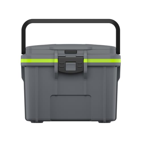 Pelican 8 Quart Personal Lunch Box Cooler with Built-In Ice Pack - Dark Gray/Green