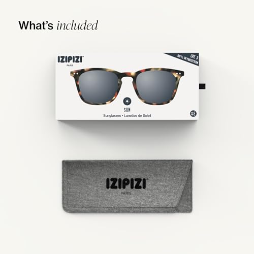 IZIPIZI Sun #E Rectangular Sunglasses Tortoise Unisex UV Protection