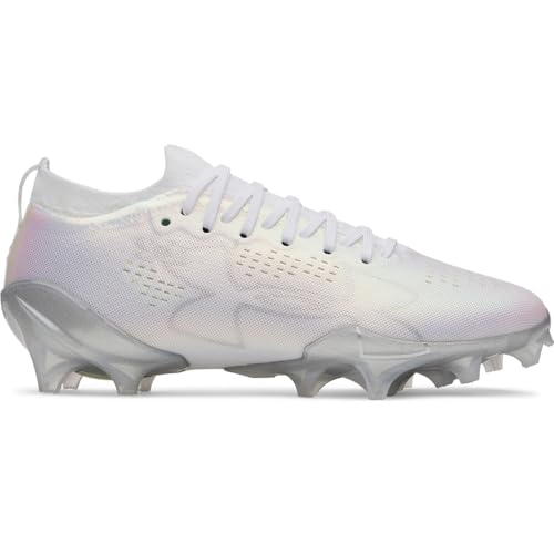 Men's Football Cleats - Under Armour Blur Pro Molded TPU - 11.5 White/Silver/Halo Gray