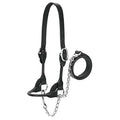 Weaver Leather Dairy/Beef Small Rounded Show Halter Black - Livestock Show Equipment