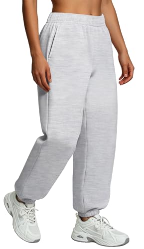 Women's Oversized Drawstring Lounge Sweatpants with Pockets - Small / Chestnut Brown
