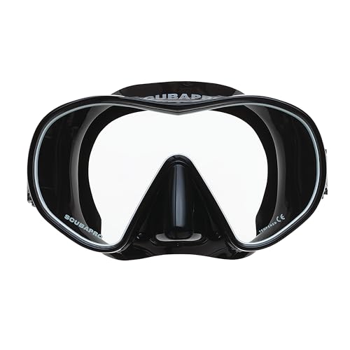 ScubaPro Solo Snorkeling Dive Mask Black - One Size, Frameless, Low Volume