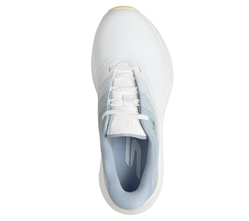 Skechers Women's Flow SI Slip-In Golf Shoes - White Light Blue 7.5