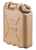 Portable Military Style 5-Gallon Water Jug with Handle - Sand