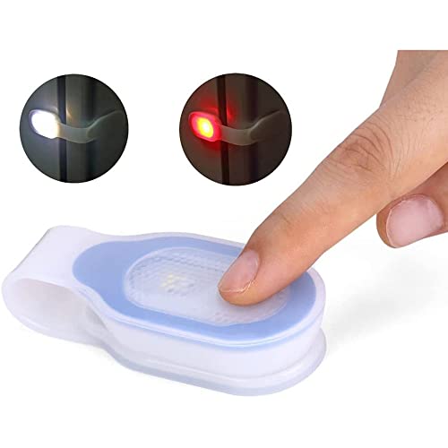 Yellow Clip-On LED Flashlight Night Light with Magnetic Keychain for Outdoor Safety