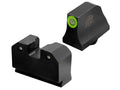 Green Tritium Night Sight Set for 17,19,22, Taurus GX4, Front & Rear Glow in The Dark