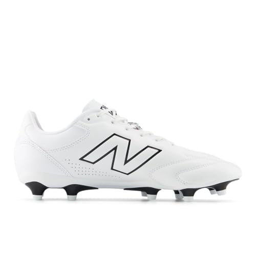 New Balance Unisex Adult 442 Pro FG V3 Soccer Cleats - White/Black 10.5 Women / 9 Men
