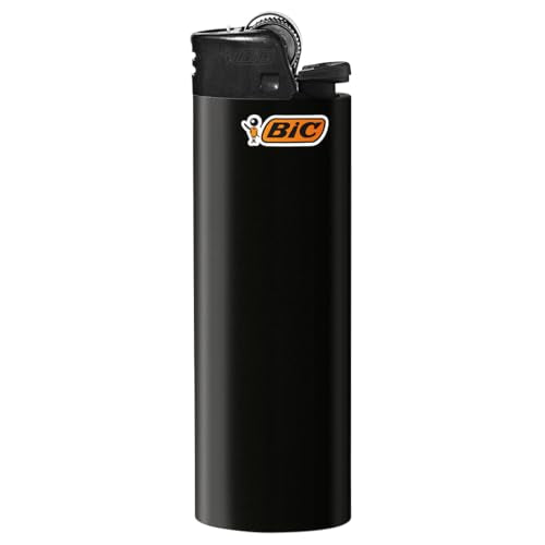 BIC Maxi Pocket Lighters Black 50-Count Tray | Long-Lasting Safety Gas Lighters