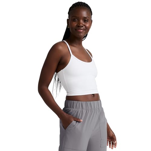 Beyond Yoga Women's Spacedye Slim Racerback Cropped Tank Top - Cloud White, Small