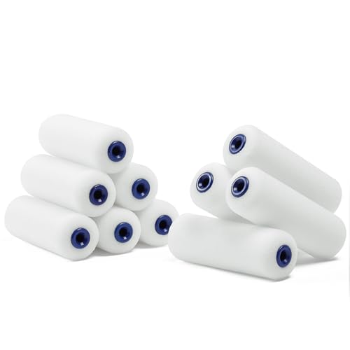 4-Inch Foam Paint Roller Covers Bulk Pack of 30 for Walls & Surfaces