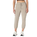 Women's Active Performance Stretch Woven Crop Jogger Pants - Taupe, X-Small