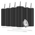Deitybless 20 oz Stainless Steel Double Insulated Travel Mug with 6 Straws & Cleaning Brushes