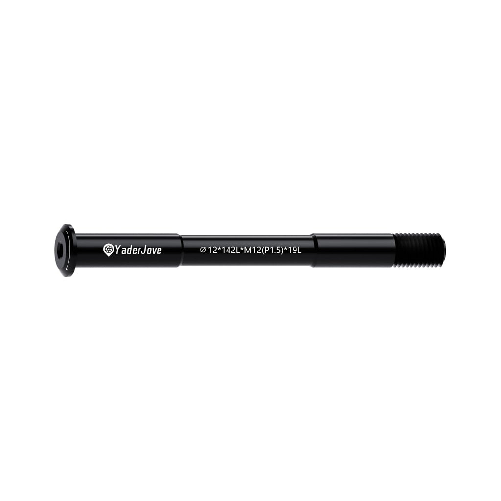 YaderJove Bicycle Thru Axle Adapter - Bike Hub Thru-axle for Bike Forks and Rear Shock, Thread Pitch: 1.5mm, Length: 12mm x117/120/121/123/126/128/130/135/142/157/162/165/168/171/175/177/181mm