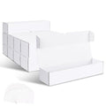 14.2x3.8x2.9 Inch 10 Pack All White Trading Card Storage Boxes - Holds 400 Cards